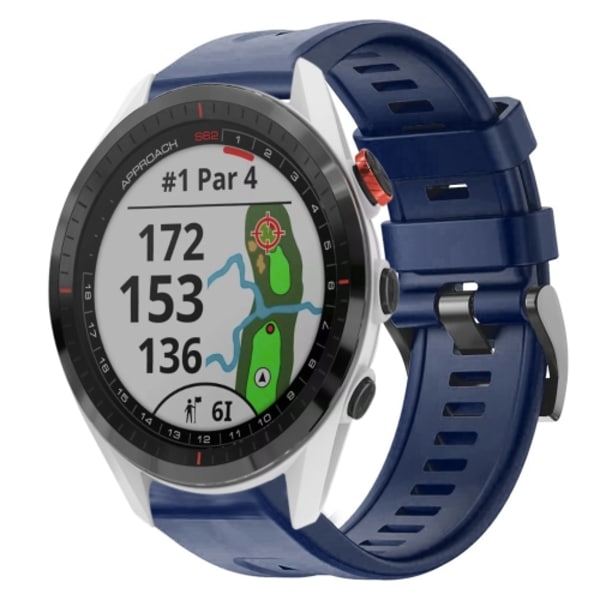 För Garmin Approach S62 metallspänne i enfärgad watch Midnight Blue