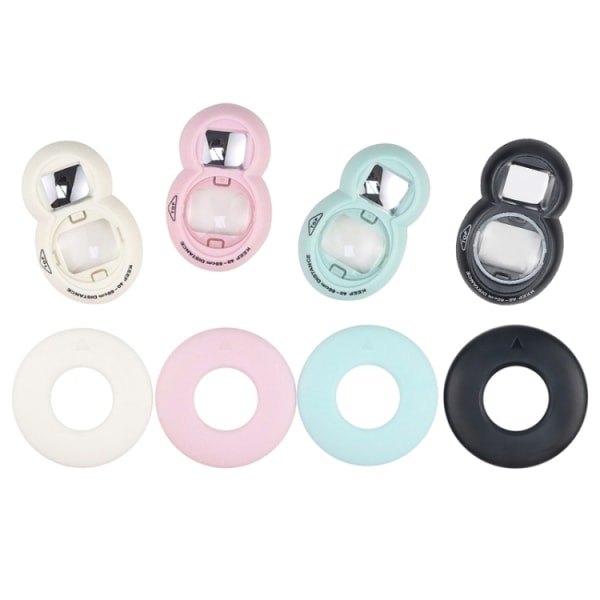 Mini digitalkameraobjektiv Selfie Mirror + Auxiliary Circle Set för FUJIFILM Instax Mini7+ Svart
