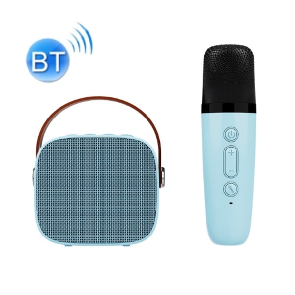 D20 Multifunktionell K Song Bluetooth-högtalare med mikrofon (blå)