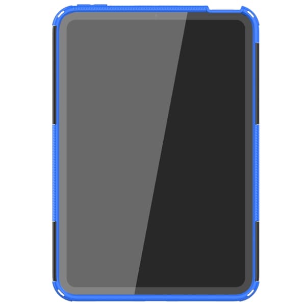 iPad mini 6 / mini 2024 Skal med Däcktextur TPU + PC Stötsäker Tablet Case med Ställning Blå