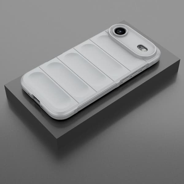 iPhone 17 Air Skal Magic Shield TPU + Flanell Grå