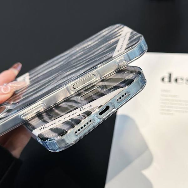 iPhone 16 Pro Dubbel-sidig IMD Laser TPU Skal