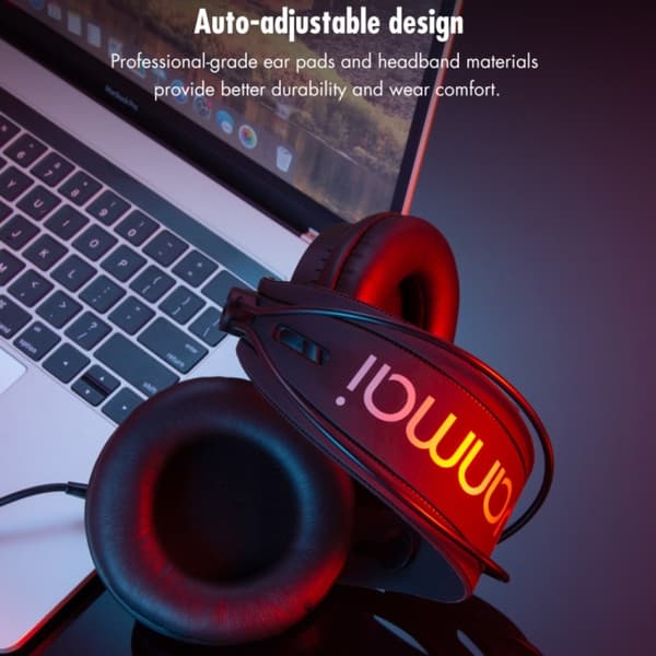 Yanmai D68-A Fällbar Lättviktsinspelningsmonitor Hörlurar Blå