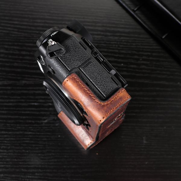 Fujifilm X-T5 Kamerahölje i läder - Anti-scratch skyddande fodral Brun