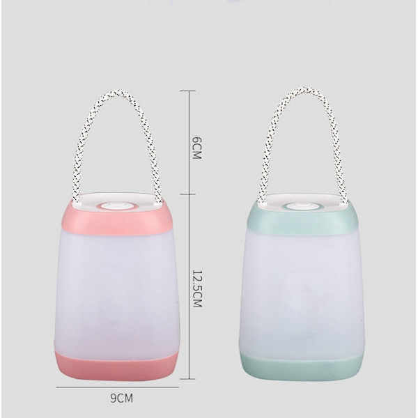 Bärbar nattlampa sovrum baby amning ögonskydd sänglampa, stil: torrbatteri (rosa)