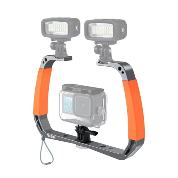 TELESIN Action Camera Handheld Grip Stabilizer Underwater Scuba Diving Mount