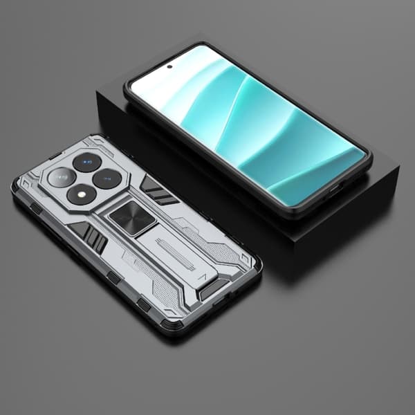 Redmi Note 14 Pro 5G Supersonic PC + TPU Mobilskal Grå