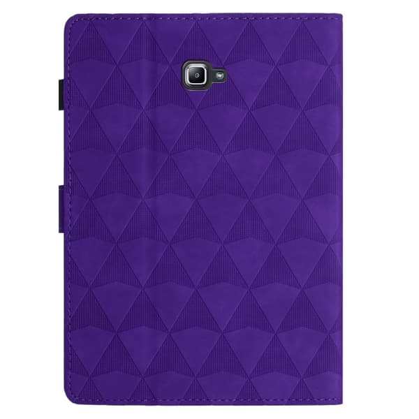Samsung Galaxy Tab A 10.1 (2016) T580 Diamantmönstrad Läderfodral Lila