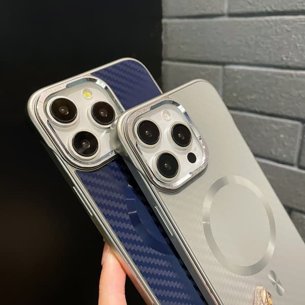 iPhone 16 Pro Max AG Kolfiber Frameless MagSafe Skal Svart