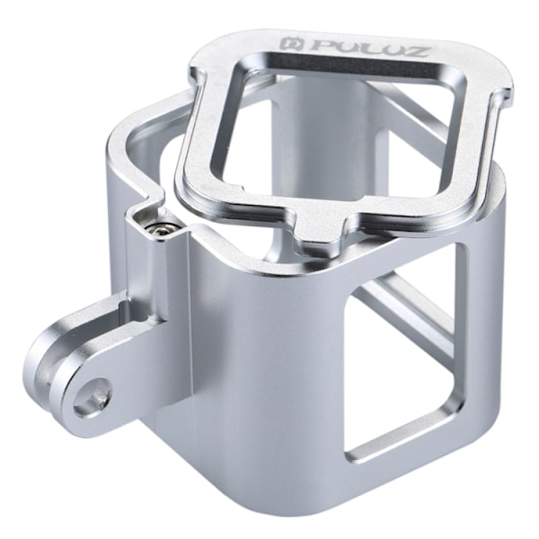 Hölje Skyddande fodral CNC Aluminiumlegering Skyddande bur med försäkringsram för GoPro HERO5 Session /HERO4 Session /HERO Session Silver