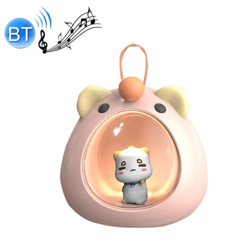 USB Bluetooth Audio Sovrum Atmosfär Cartoon Nattlampa - Bluetooth Typ (Cherry Rosa)