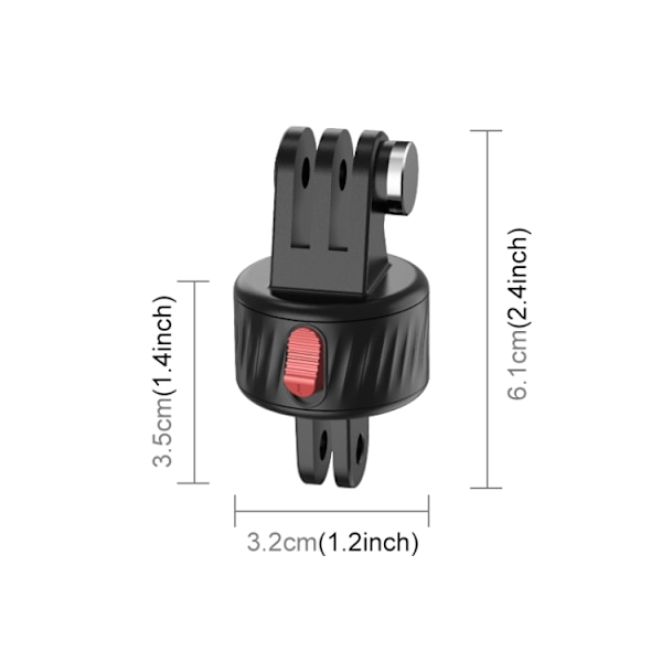 Magnetisk basadapter för actionkamera