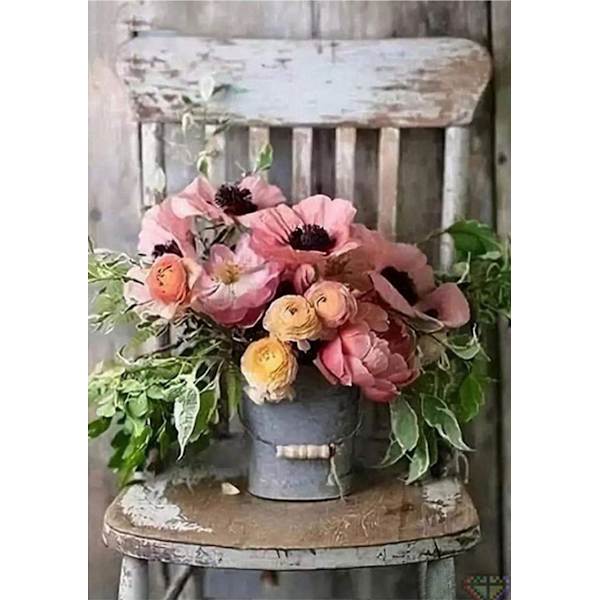 5D DIY Diamond painting - Blomma