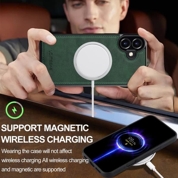 iPhone 17 Skal med MagSafe av LC.IMEEKE Grön