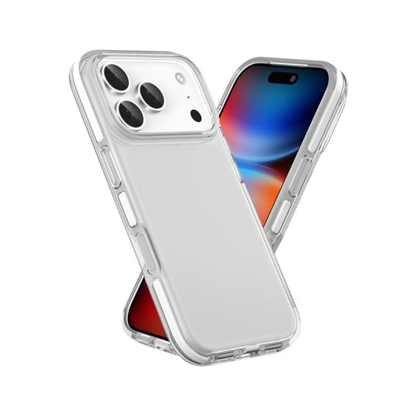 iPhone 18 Pro Max / iPhone 17 Pro Max Skal - Tvåfärgad Stötsäker Hög Transparens TPU Vit