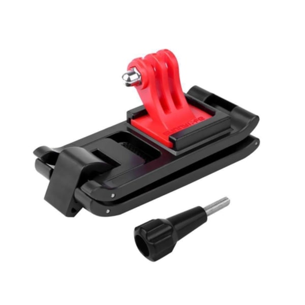 Sunnylife TY-Q9266 för Insta360 GO / DJI Osmo Action / GoPro Mount Bracket Stabilizer Ryggsäck Clip med skruv