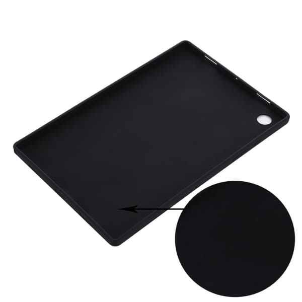 Samsung Galaxy Tab A8 10.5 (2021) Solid Färgad Silikon Stötsäker Tabletfodral Svart