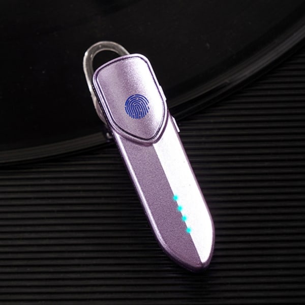 V19S Bluetooth 5.0 Business Style Fingeravtryck Touch Bluetooth Hörlurar Lila