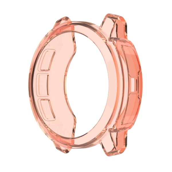 För Garmin Instinct 2S Half Coverage Hollowed TPU Watch Case Transparent Pink