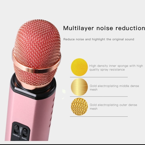K6 Bärbar Inre Magnetisk Dubbel Högtalare Bluetooth Telefon Dator Mikrofon(Grå)