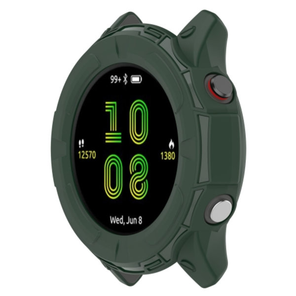 För Garmin Forerunner 255 Shockproof TPU Protective Watch Case Green