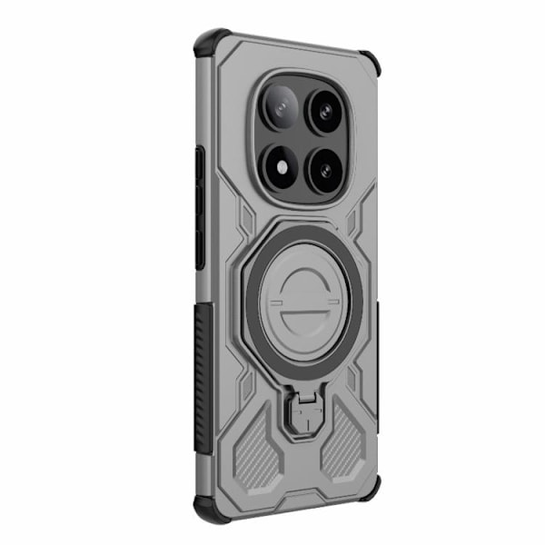 Redmi Note 14 Pro 5G J-20 - Solid Färg MagSafe Magnetisk TPU+PC Mobilskal Grå