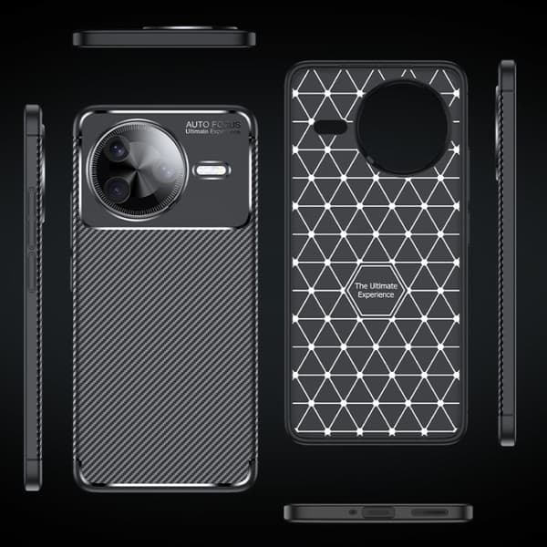 Redmi K80 Pro - Stötsäker TPU fodral med Kolfibertextur