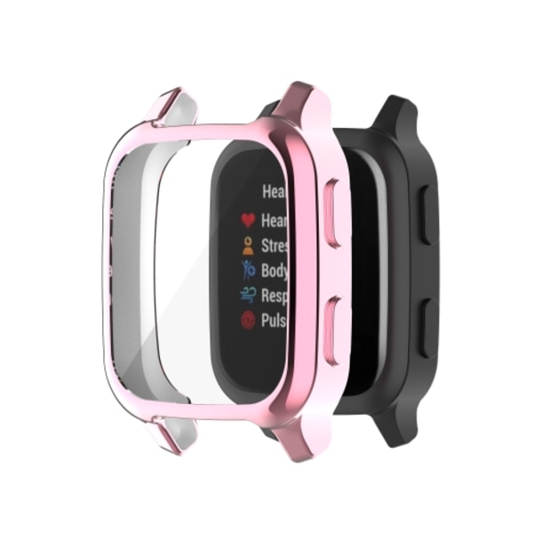 För Garmin Venu Sq 2 Full Coverage TPU case watch Pink
