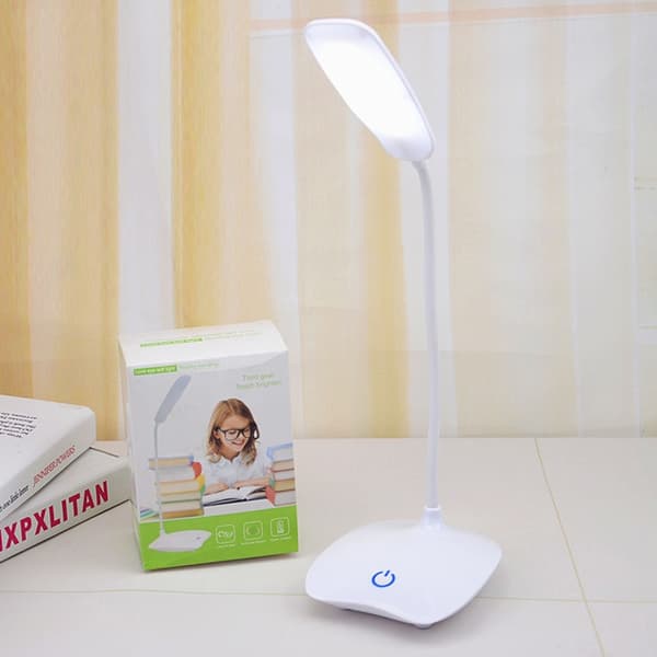 Ögonskydd Sovrum Sängbord LED Bordslampa (Vit)