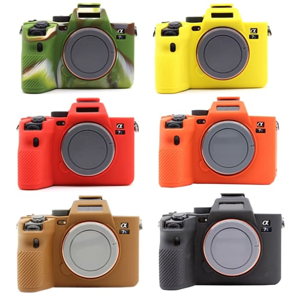 Mjukt silikonfodral för Sony A7S III / A7S3 Kamouflage