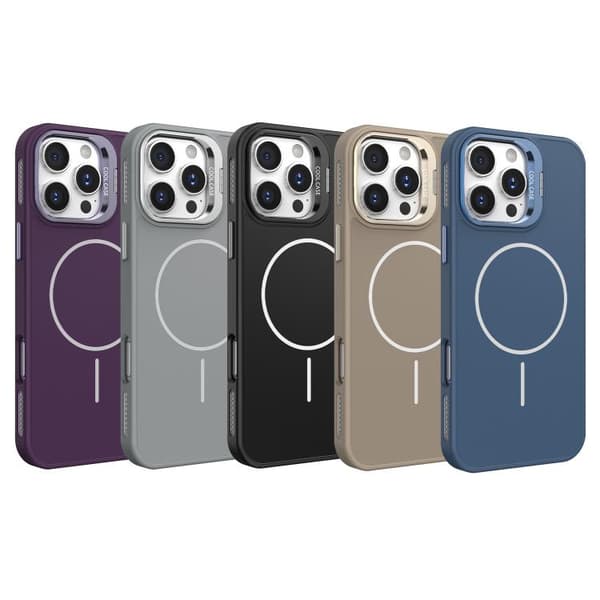 iPhone 16 Pro Max Organisk Silikon Linshållare MagSafe Skal Purpur