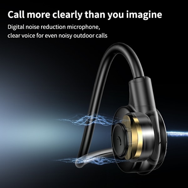 M2 Benledning Hörlurar Löpning Stereo Till Öra Bluetooth Hörlurar Svart