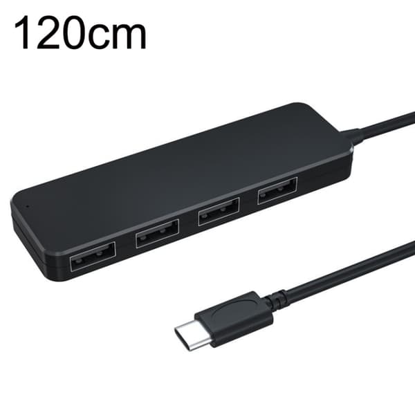 AC3-L43 USB-C 4-Port High-Speed Expansion Dock - 120cm, 5Gbps Data Transfer, Plug & Play, Multi-Device Support, Durable ABS Design