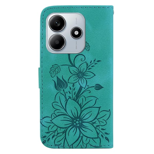 Redmi Note 14 5G - Lily Prägad Läderfodral Grön