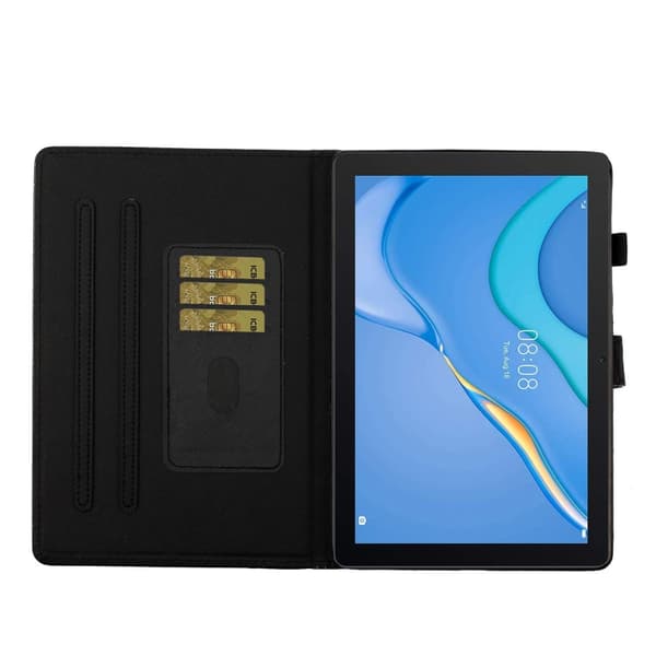 Samsung Galaxy Tab A9 / A11 Glittrig PU Tabletfodral med Sömn/Väckfunktion Blå