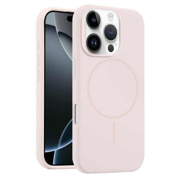 iPhone 16 Pro Max Skal med MagSafe och Linsskydd Rosa