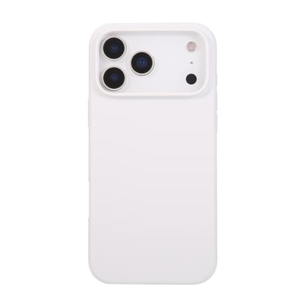 iPhone 18 Pro / iPhone 17 Pro Liquid Silicone Skal Vit