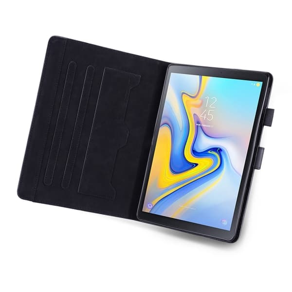 Samsung Galaxy Tab A 10.5 T590 Cartoon Läderfodral Svart