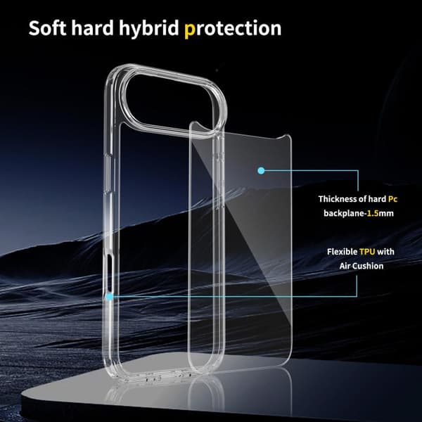 iPhone 17 Air Skal - Scratchproof Akryl TPU Transparent