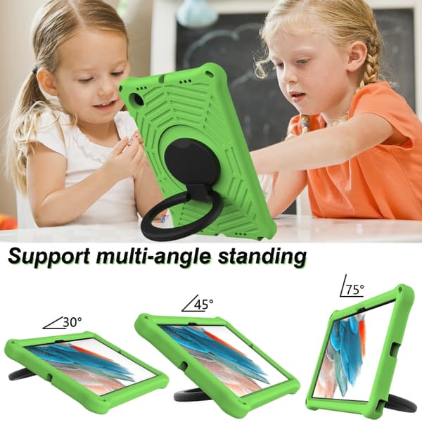 Samsung Galaxy Tab A8 10.5 (X205/X200) Skyddande silikonfodral Spider King Grön