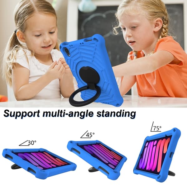 iPad mini 2024 / mini 6 Spider King Silikon Skal - Skyddande Tablet Case Blå