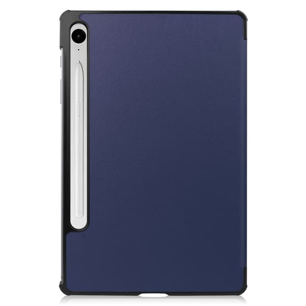 Samsung Galaxy Tab S9 FE Custer 3-Faldig Läderfodral Mörkblå