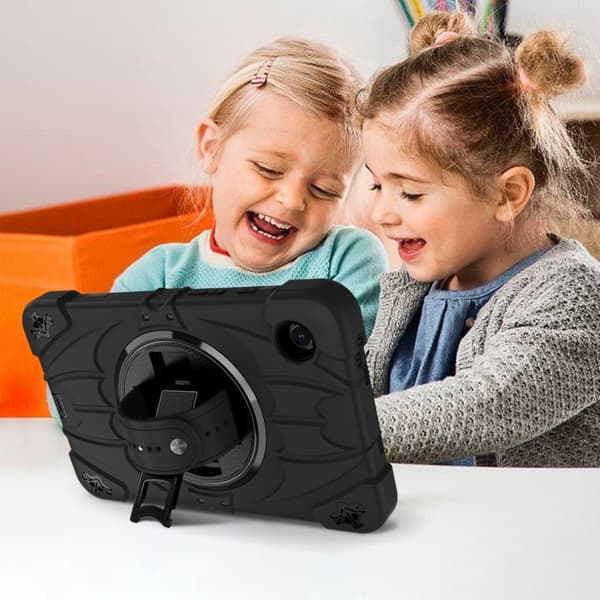 Samsung Galaxy Tab A9 / A11 Bat Hand Grip Ställ Svart