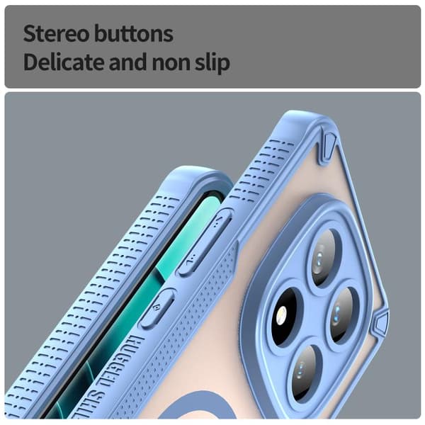 Redmi Note 14 Pro+ 5G - Armor Glaze MagSafe Magnetiskt Mobilskal Blå