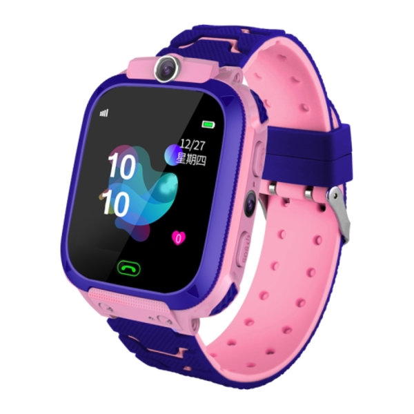 Q12B 1,44 tums färgskärm Smartwatch för barn Rosa
