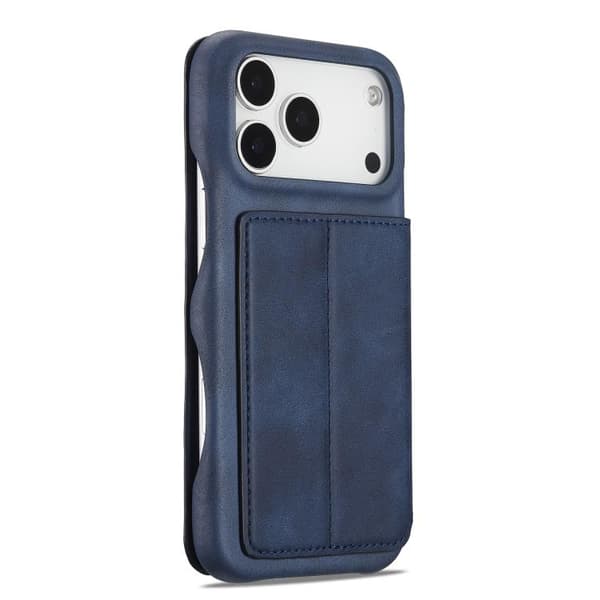 iPhone 18 Pro Max / iPhone 17 Pro Max Skal läderfodral LC.IMEEKE Hon Ancient Series Flip Blå