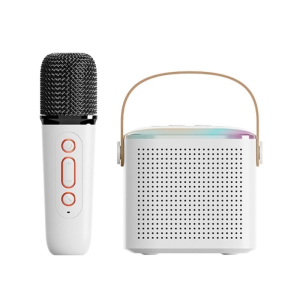 Hem Bärbar Bluetooth-högtalare Liten Utomhus Karaoke Ljud, Färg: Y1 Vit (Monokulärt vete)