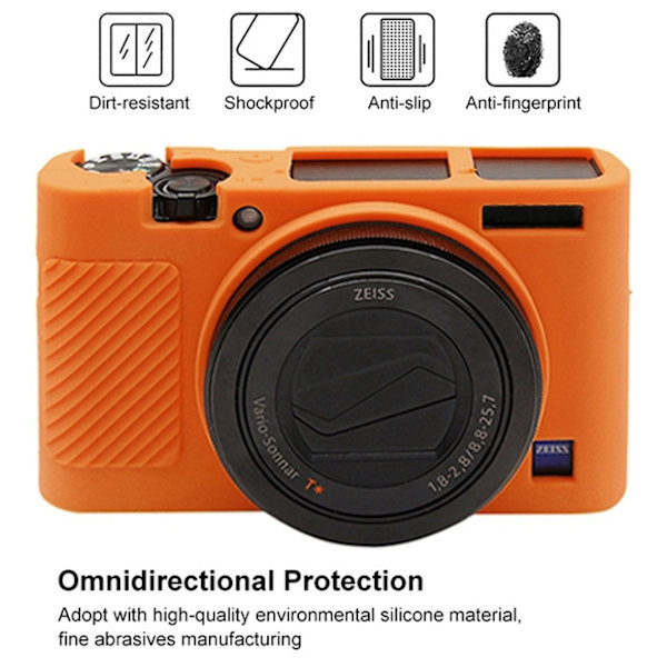 Mjukt silikonfodral för Sony RX100 III / IV / V Orange
