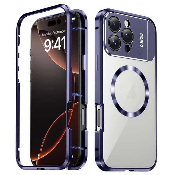 iPhone 16 Pro Aromaterapi Hållare En-sidig MagSafe Magnetisk Skal Purpur