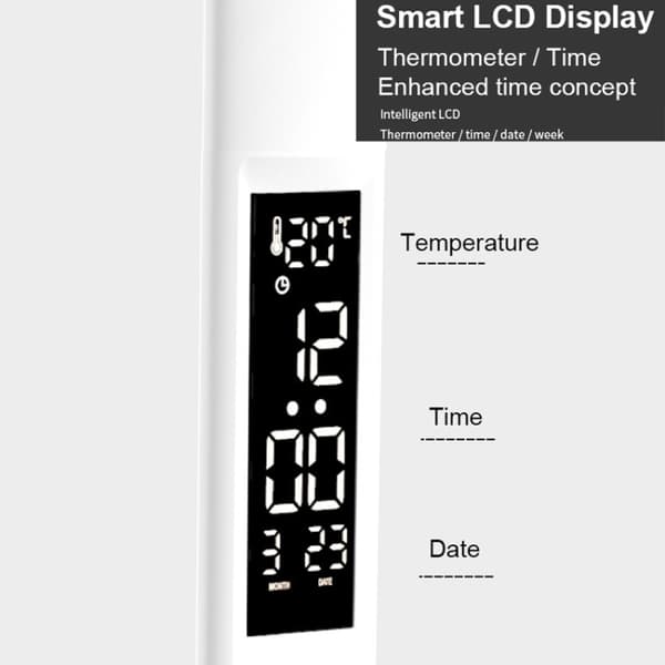 LED Intelligent Digital Display Fällbar Skrivbordslampa - Laddning 2000mAh